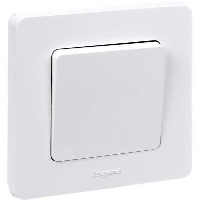 Legrand Выключатель одноклавишный - Legrand Inspiria - 10А 250В безвинтовые зажимы - белый, 673600