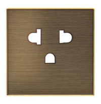 8538 OE - Накладка для механизма розетки EU/US (смешанного) стандарта, серия SKY, цвет античная латунь - 2CLA853800A1201