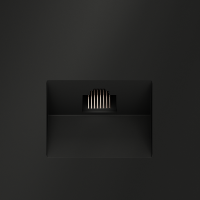 Розетка компьютерная встраиваемая VOLTUM S70 RJ45 кат.6, (черный матовый), VLS060108