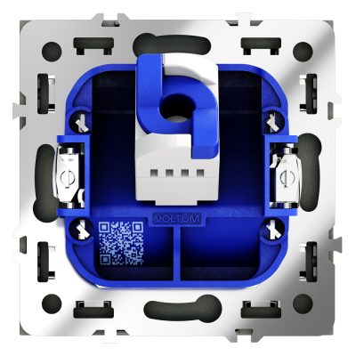 Розетка компьютерная встраиваемая VOLTUM S70 RJ45 кат.6, (черный матовый), VLS060108