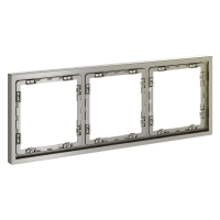 Рамка пластиковая VOLTUM S70 на 3 поста, (шелк), VLS100304