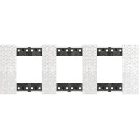 KA4802M3MW Bticino LIVING NOW. Декоративная рамка 3 поста (2+2+2 модуля).Цвет "Пиксель", KA4802M3MW
