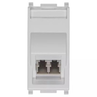 Vimar Оптический разъём мульти 9/125 LC, серебро, 14351.LC.SL