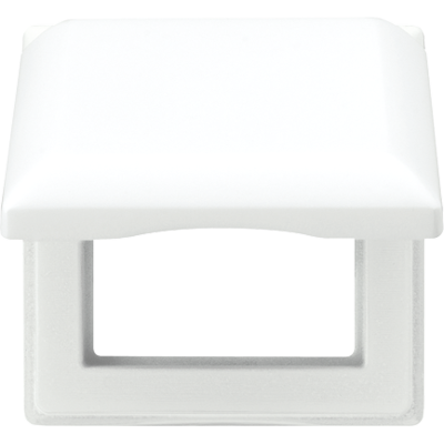 Откидная крышка 80,5 x 80,5 мм; противоударная; белая, AS581BFKLWW