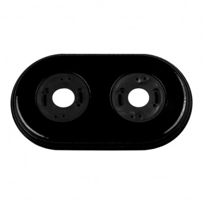 BIRONI Шедель/Лизетта Керамика Черный Рамка 2-ая (скрытый и накладной монтаж), BF2-620-03