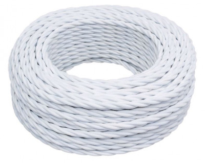 Bironi Провод 2*0,75 Белый (матовый) 10м, B1-422-71-10