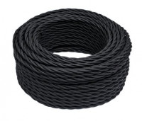 Bironi Провод 3*0,75 Черный (матовый) 10м, B1-432-73-10