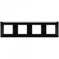 Vimar Накладка для 8 модулей (2+2+2+2) расстояние между центрами 71мм черная, 14669.05