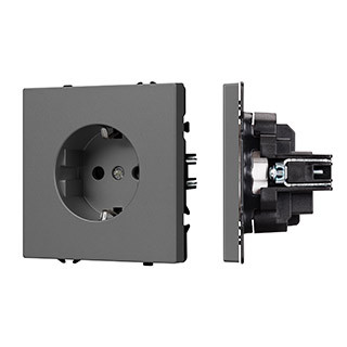 054279 - Механизм электрической розетки SCT-NOBE-MEU1-SFPL-GR (230V, 16A) (Arlight, -)