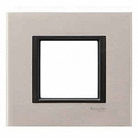 MGU68.002.7A2 - UNICA CLASS РАМКА 1-постовая, ЛУННЫЙ АЛЮМИНИЙ