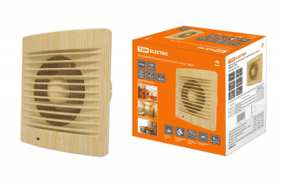 Вентилятор бытовой настенный, 100 С "ЭКО" (сосна) TDM Electric, SQ1807-0101