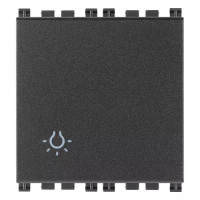 Vimar Кнопка 1P NO 10A 2 модуля с симв "лампа", серая, 19008.2.L Vimar Кнопка 1P NO 10A 2 модуля с симв "лампа", серая, 19008.2.L