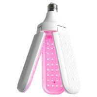 Лампа светодиодная 3-х лепестковая, (30W) 230V E27, красно-синий спектр LB-7000, Feron 48444