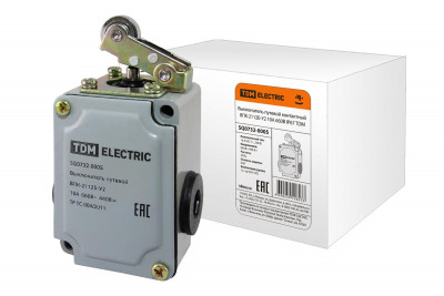 Выключатель путевой контактный ВПК-2112Б-У2 10А 660В IP67 TDM Electric, SQ0732-0005