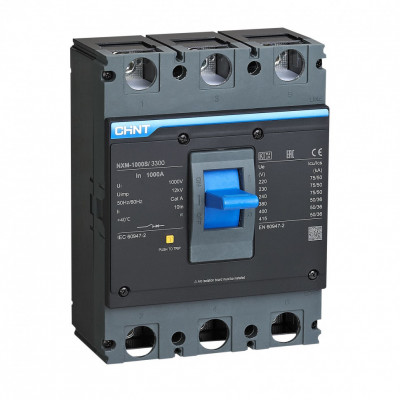 Chint Авт. выкл. NXM-1600S/3P 1000А 50кА с регулир. расцепителем (R), 844317