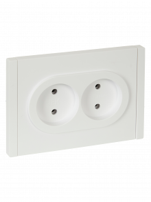 FORTE&PIANO Роз. 2-я без з/к з/ш б/к 10А FP226 бел. IEK, FP-R20-10-1-K01