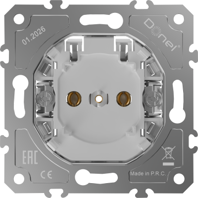 Donel D16  Механизм розетки без заземления 16А 250 В~ быстрозажимные контакты, DO15500