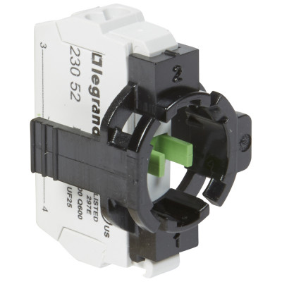 Legrand Комплектующий блок для кнопок - Osmoz - для компл. - без подсветки - пружин. клеммы - Н.О. + 1-постовой монт. адаптер, 023102