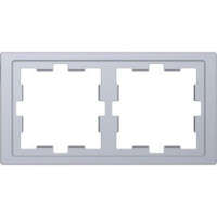 D-Life Рамка 2-ная, нерж. сталь