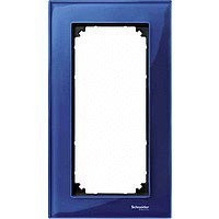 MERTEN M-Elegance РАМКА стеклянная 2 поста б/перегородки, САПФИР, SM