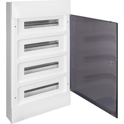 Legrand Practibox S Пластиковый щиток Навесной 4X18 Дымчатая дверь, 137619