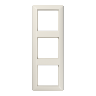 Рамка для вертикальной и горизонтальной установки, 3 поста; дюропласт; слоновая кость; AS500, AS583