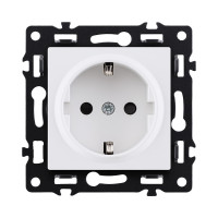 Розетка штепсельная SCHUKO 16A/250 В, белый Kollinger Asthetik AS-014WH