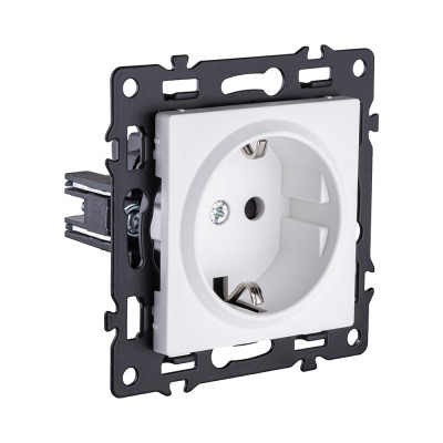 Розетка штепсельная SCHUKO 16A/250 В, белый Kollinger Asthetik AS-014WH