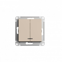 ATN001253 - ATLASDESIGN 2-клавишный ВЫКЛЮЧАТЕЛЬ с подсветкой, сх.5а, 10АХ, механизм, ПЕСОЧНЫЙ, Systeme Electric ATN001253 - ATLASDESIGN 2-клавишный ВЫКЛЮЧАТЕЛЬ с подсветкой, сх.5а, 10АХ, механизм, ПЕСОЧНЫЙ, Systeme Electric