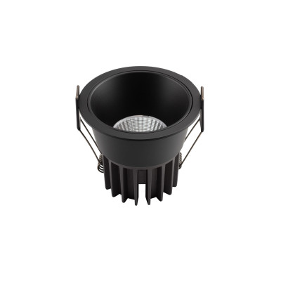 Denkirs DK4400-BK Встраиваемый светильник, IP 20, 7 Вт, LED 3000, черный, алюминий