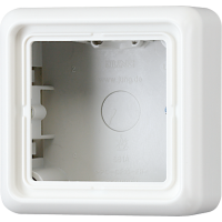 Коробка накладная  с рамкой, 1-кратная, белая, CD581AWW