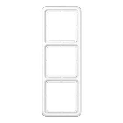 Рамка для вертикальной и горизонтальной установки ударопрочная, 3-кратная; белая, CD583WUWW