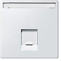 SD Накладка для комп./тлф. розетки 1хRJ45 UTP/FTP, полярно-бел.