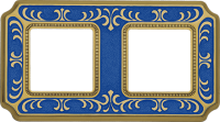 FD01352AZEN Fede Siena Smalto Italiano Рамка 2-ная, Blue Sapphire