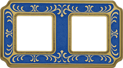 FD01352AZEN Fede Siena Smalto Italiano Рамка 2-ная, Blue Sapphire