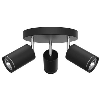 ML203-1 светильник настенно-потолочный под лампу GU10, черный, Feron 41924