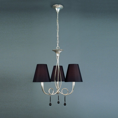 Подвесная люстра Mantra Paola Painted Silver 3532