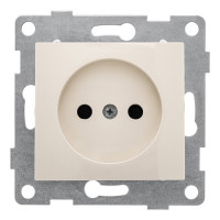 GUSI Bravo МЕХАНИЗМ Роз. 1-ой б/з с з/ш, скрытая установка, 16А, 250В. Цвет бежевый., С10Р2-003