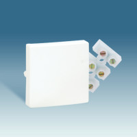 Simon S73Loft Кабельный вывод 3-клеммный, бел., 73805-60