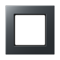 Рамка для вертикальной и горизонтальной установки, 1 пост; термопласт; матовый антрацит; A550, A5581BFANM