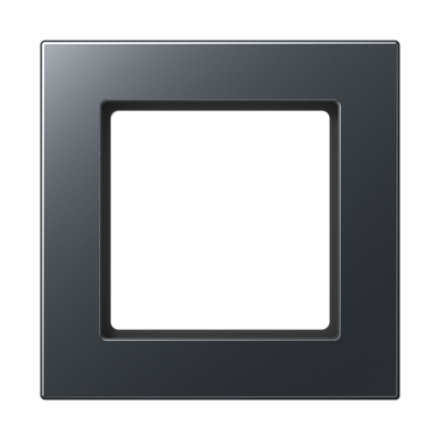 Рамка для вертикальной и горизонтальной установки, 1 пост; термопласт; матовый антрацит; A550, A5581BFANM