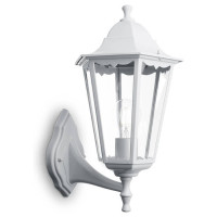 Светильник садово-парковый, 100W 230V E27 белый, 6201/PL6201 (на стену вверх), Feron 11063