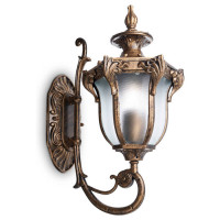 Светильник садово-парковый, 60W 230V E27 IP44 черное золото, PL4041, Feron 11421