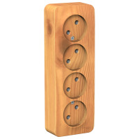 BLANCA О/У РОЗЕТКА 4-ая без заземления без штор. ИЗОЛ.ПЛ.,16А, 250В, ЯСЕНЬ BLANCA О/У РОЗЕТКА 4-ая без заземления без штор. ИЗОЛ.ПЛ.,16А, 250В, ЯСЕНЬ