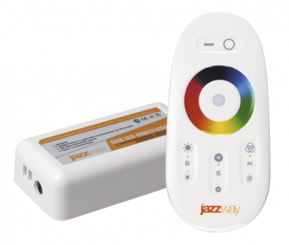 Контроллер PRC-4000RF RGB WH (белый)   12/24V 216/432Вт Jazzway, 1007957