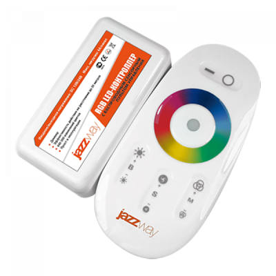 Jazzway Контроллер RGB PRC-4000RF WH (белый) 12/24V 216/432Вт, 1007957