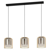 39696 Подвесной потолочный светильник (люстра) CAMINATA, 3x40W, E27, L1030, B170, H1500, сталь, черн