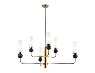 Потолочный светильник с мрамором E14*6, AMBRELLA LIGHT, LH53263