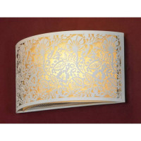 LUSSOLE VETERE Бра, цвет основания - белый, плафон - металл/полимер (цвет - белый), 1x40W E14, LSF-2301-01