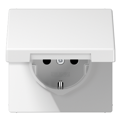SCHUKO розетка с крышкой, LS1520BFKLWW